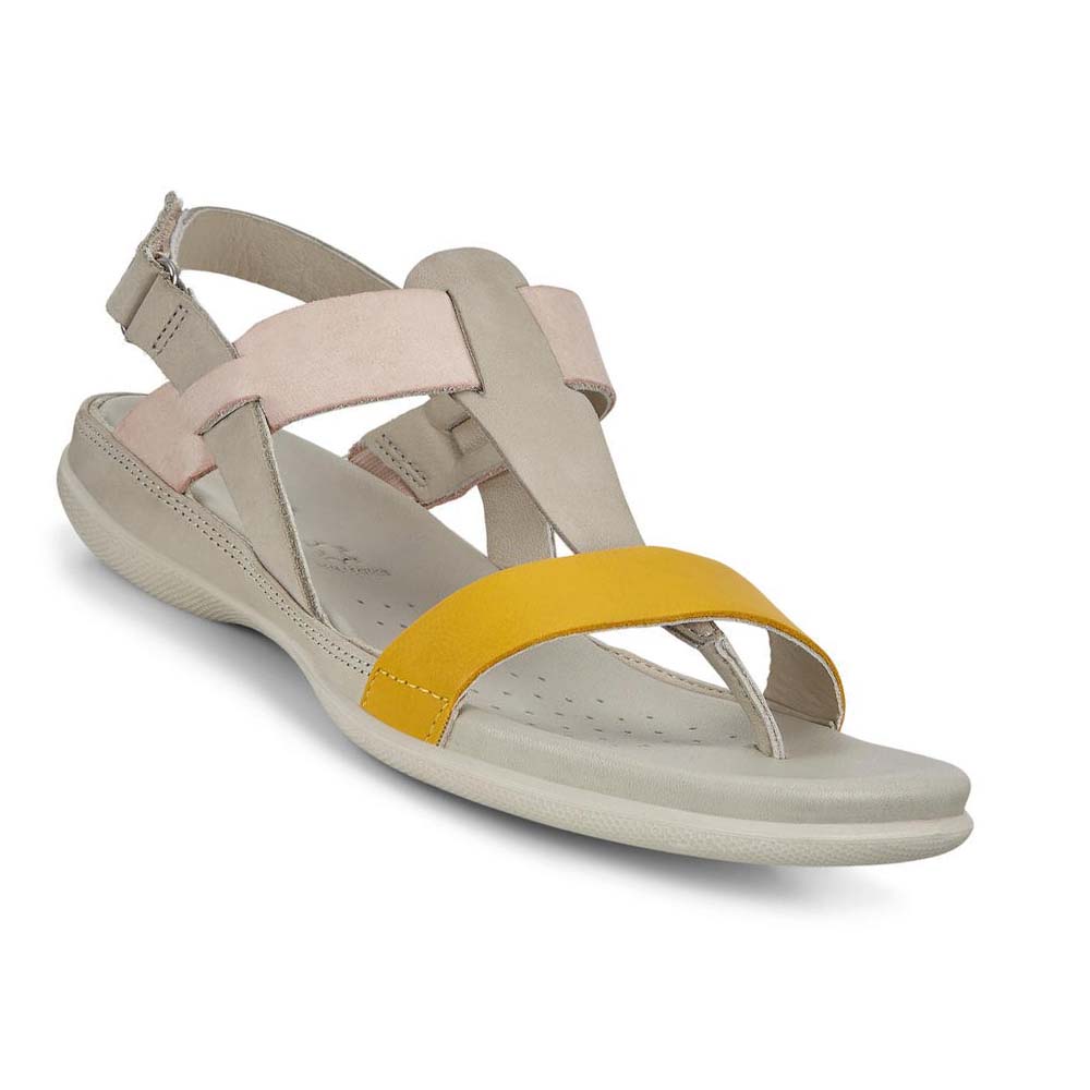 Women's Ecco Flash Sandals Grey / Orange | Canada 176LIS